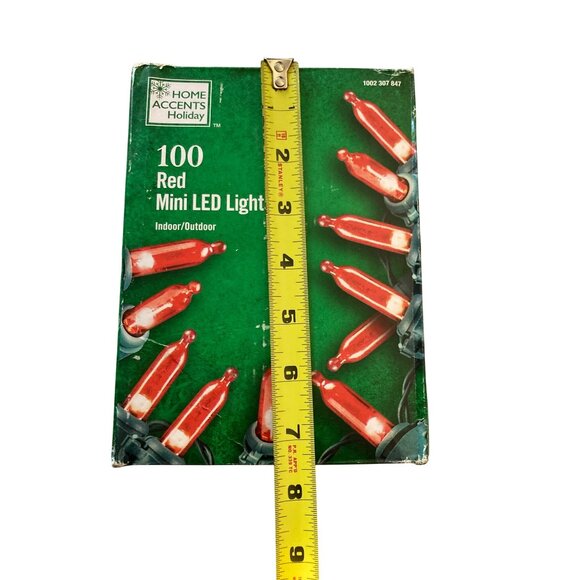 Home Accents Holiday Red Mini LED Lights Christmas Party - Picture 5 of 8